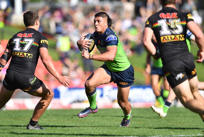 Trey Mooney made his first-grade debut for the Canberra Raiders earlier this year.