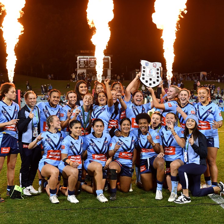 NRL.com: Taylor's Double Helps Cavallaro's Blues Claim U19s Womens Origin for 2022