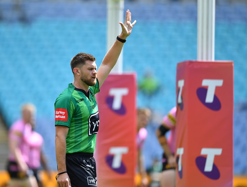 Darian Furner refereed the National Championship final 