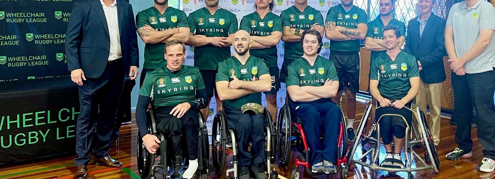 The Wheelaroos squad at a World Cup training camp in Brisbane