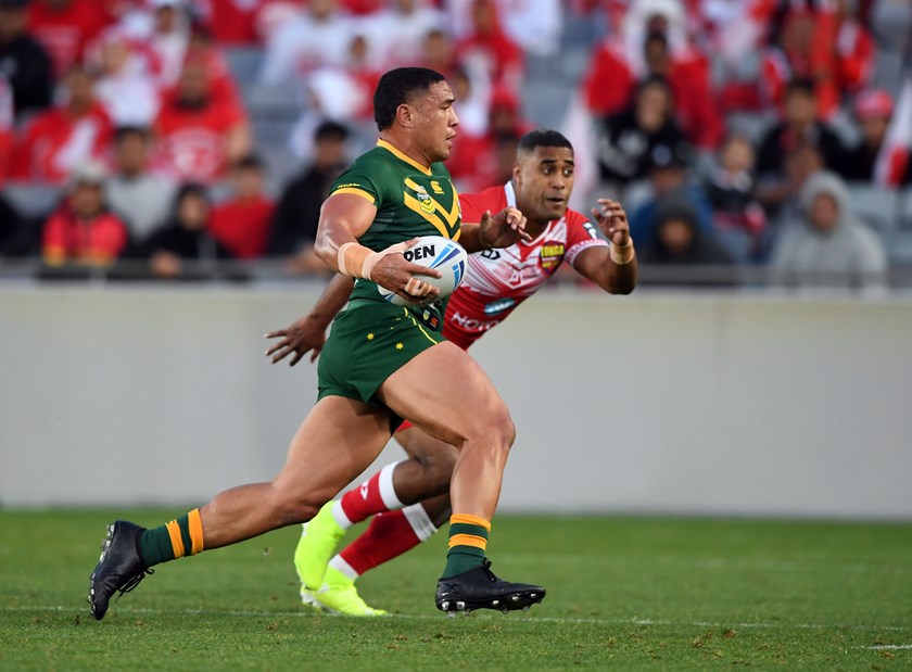 Tyson Frizell played for Australia in the 2019 Test loss to Tonga