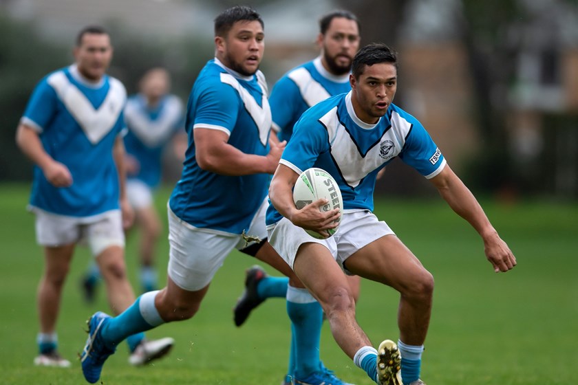 Te Maire Martin in action for the Taharoa Steelers in the Waikato competition. Credit: Enzo Giordani/532images.