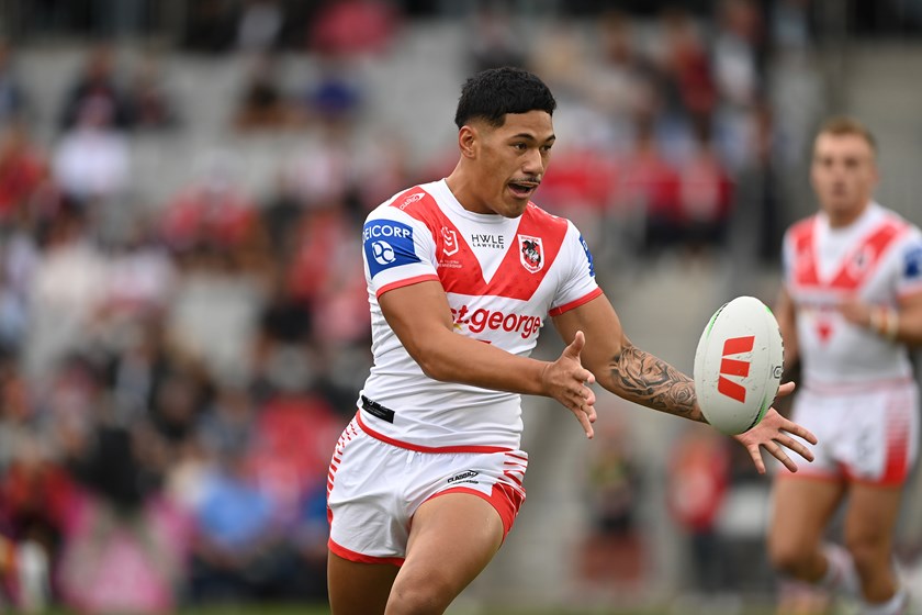 Amone appeared comfortable alongside Hunt in his first NRL appearance of the season