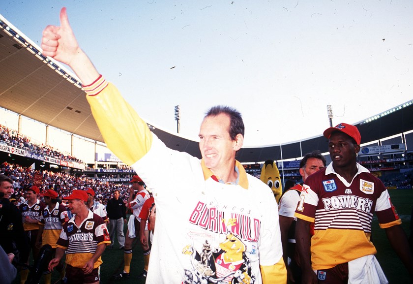 Bennett and the Broncos salute the crowd after the 1993 grand final 