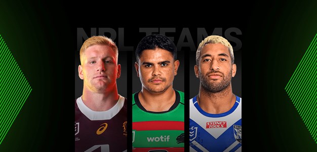 NRL Team Lists: Round 22
