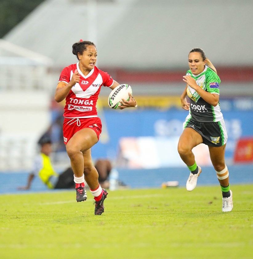 Lavinia Tauhalaliku is one of the stars of the Tonga women's Rugby League 9s team