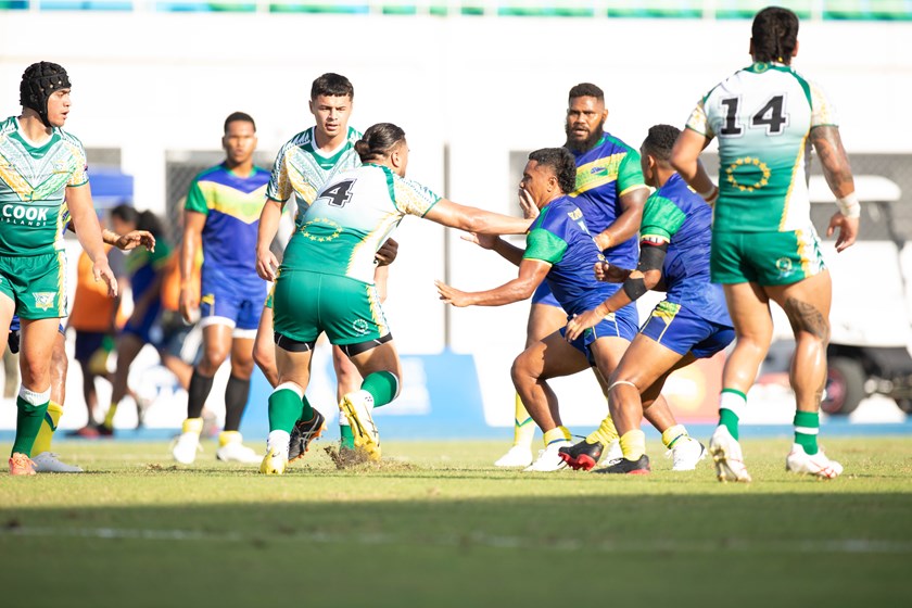 Malachi Morgan helped Cook Islands to an 18-8 defeat of Solomon Islands