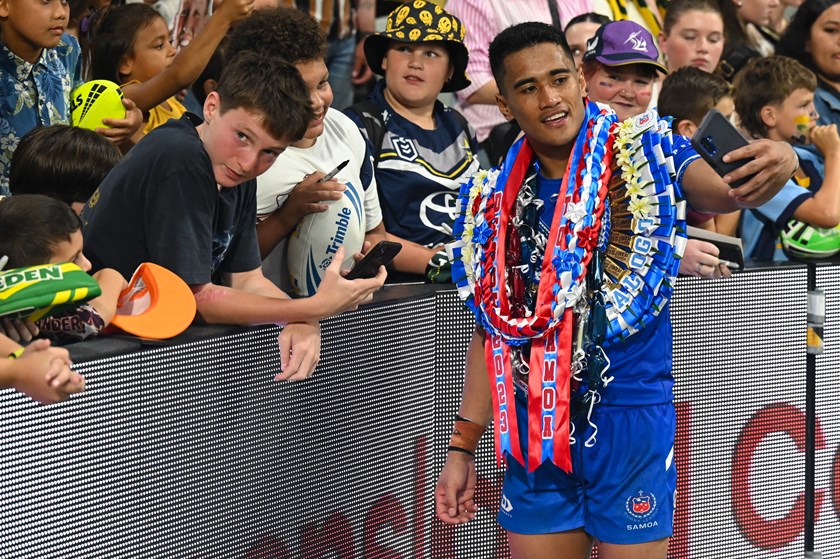 Sua Faalogo has quickly become a fan favourite with his dazzling footwork and speed.