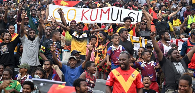 Loud and proud: Kumuls fans celebrate Pacific Bowl win