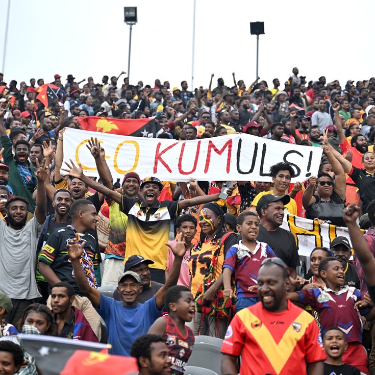 Loud and proud: Kumuls fans celebrate Pacific Bowl win