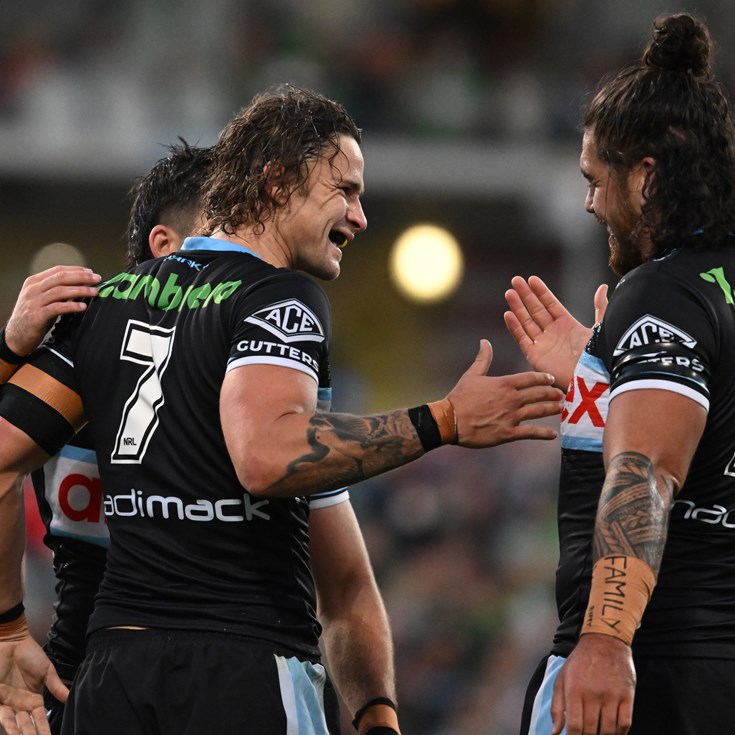 Shark attack: Cronulla dominate Raiders in Canberra