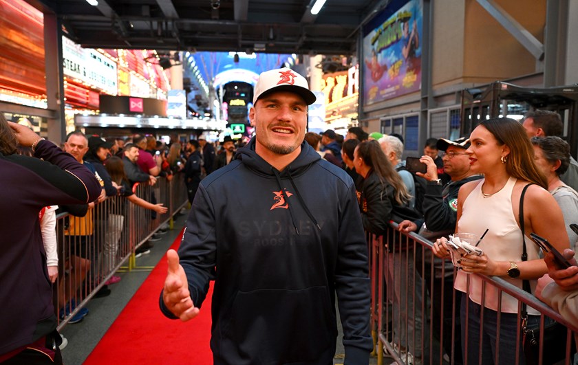 Angus Crichton attended the Vegas Fan Fest but didn't play in the season opener.