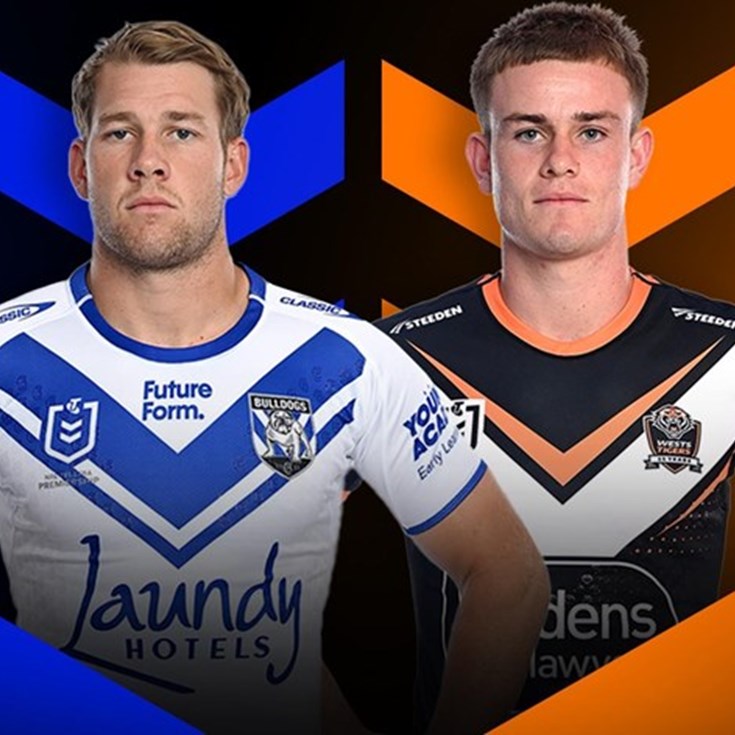 Bulldogs v Wests Tigers: Taaffe the new No.1 man; Koroisau ruled out