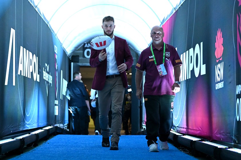 Allan Langer is a mentor for Sam Walker, who lived up to comparisons with the Maroons great in his Origin debut.