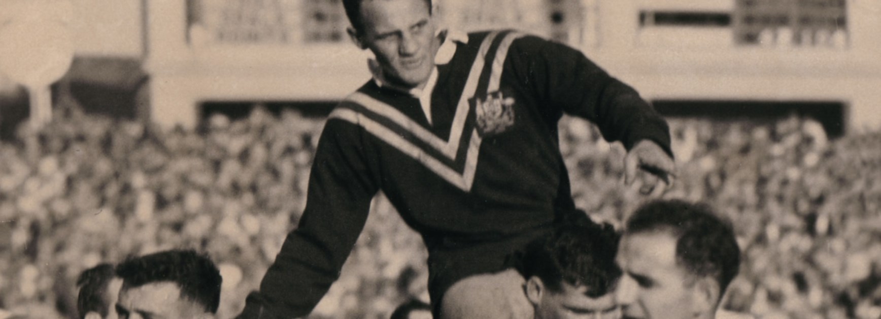 Arthur Summons is chaired from the SCG after Australia’s victory in the Third Test of the 1962 Ashes series.