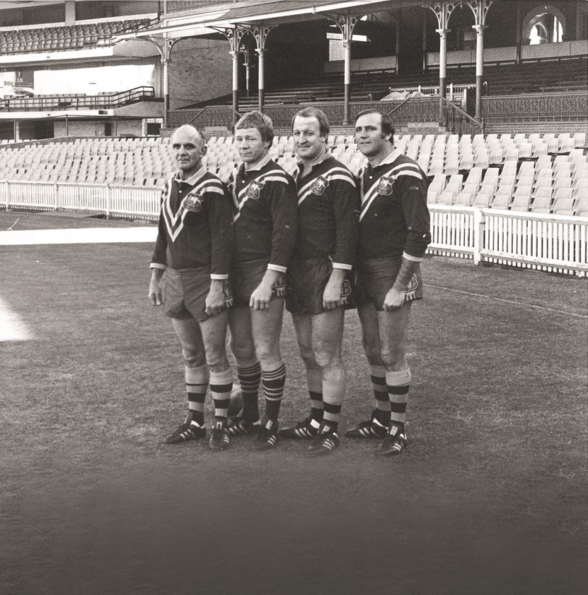The original Immortals Churchill, Fulton, Raper and Gasnier at the SCG in 1981.