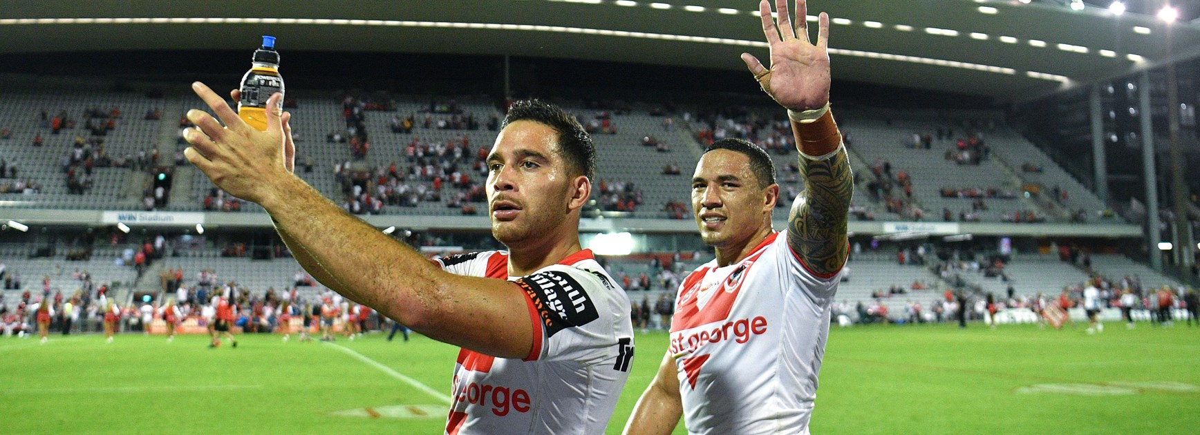 Dragons teammates Corey Norman and Tyson Frizell