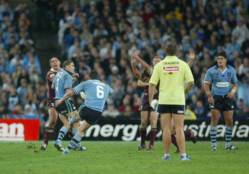 Shaun Timmins wins Game One in 2004 for the Blues