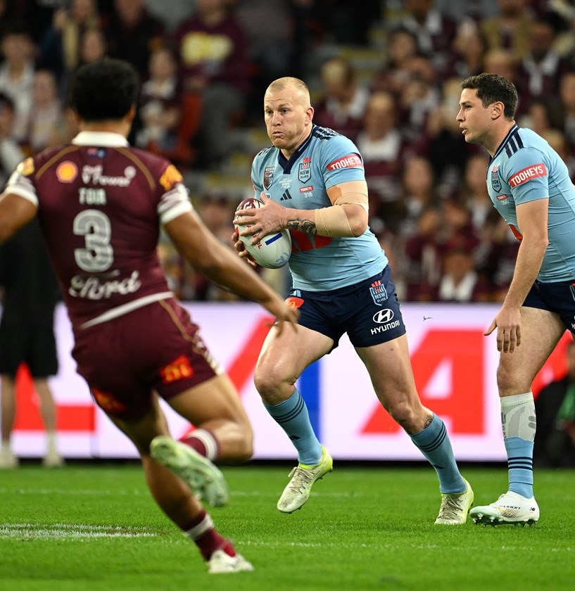 Mitch Barnett in action against Queensland.