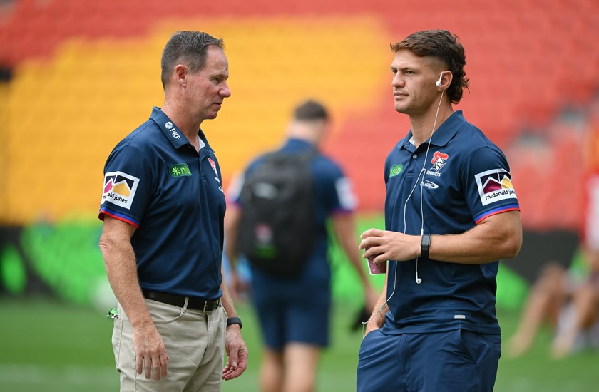 Justin Holbrook and Kalyn Ponga.