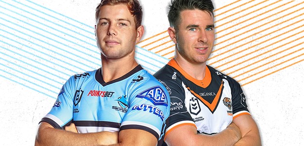 Sharks v Tigers: Hunt joins bench; To'a in for Roberts