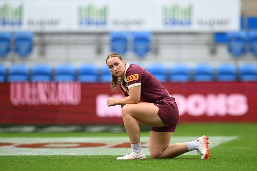 Lillian Yarrow at Maroons captain's run.