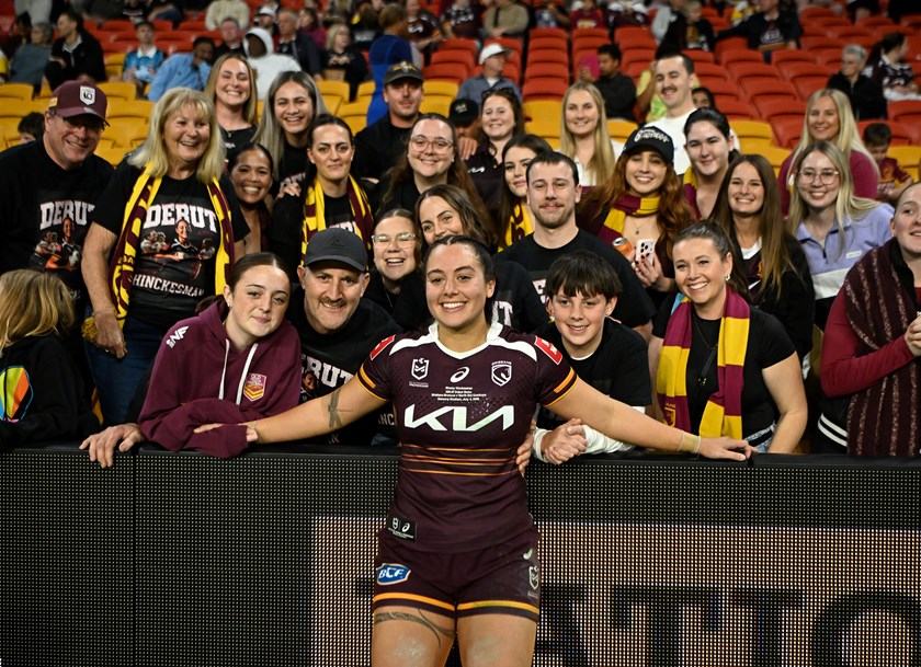 Rhemy Hinckesman following her NRLW debut in Round 1.