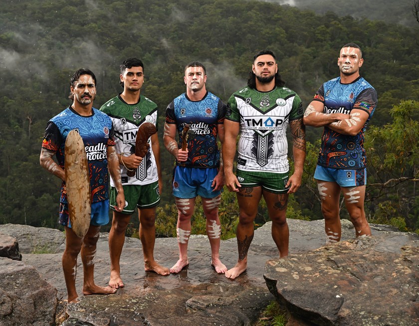 Tigers youngster Heath Mason (centre) was selected for an All Stars promotional shoot last year.