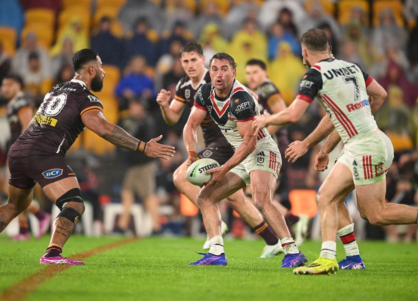 Connor Watson in action against the Broncos.