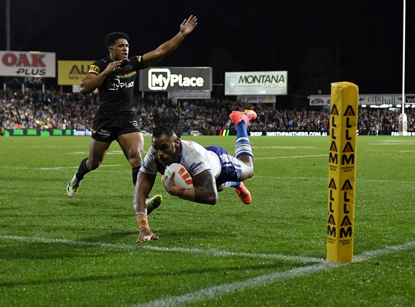 Josh Addo-Carr has enjoyed a standout start to the season for the Bulldogs.