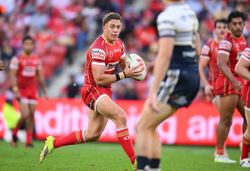 Kurt Donoghoe in action against the Cowboys.
