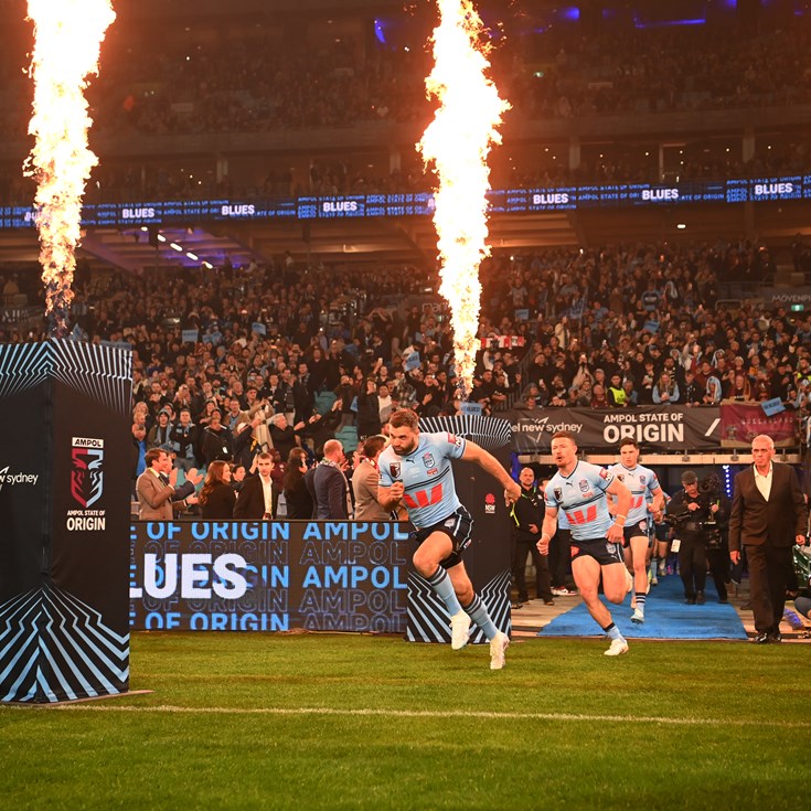 Blues get sneak peek of Accor Stadium atmosphere