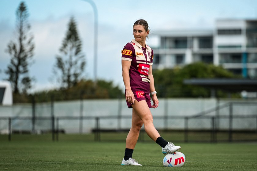 Emma Manzelmann at Maroons captain's run.