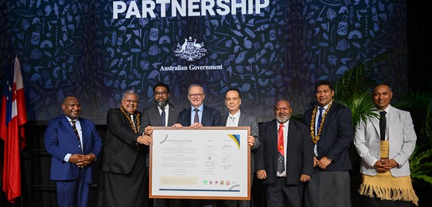 Prime Ministers sign landmark Pacific Rugby League Partnership