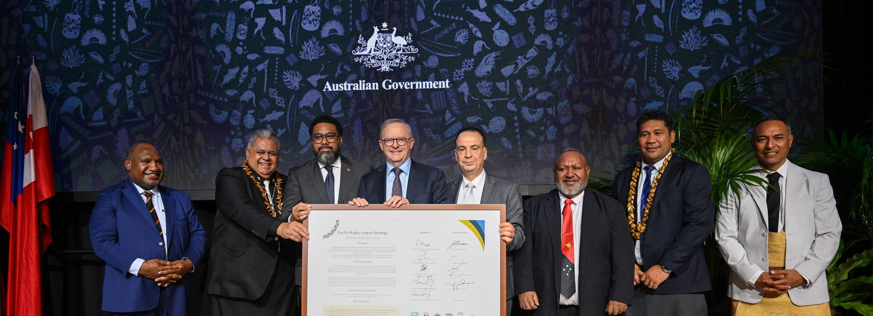 Prime Ministers sign landmark Pacific Rugby League Partnership