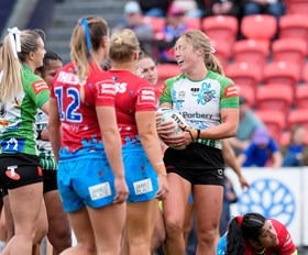 Holyman happy with try double as Raiders close in on finals berth