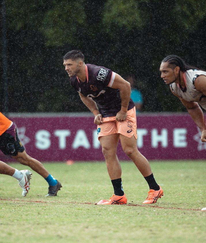 Experienced Broncos forwards Corey Jensen and Martin Taupau will compete with the club's young crop for a place in Brisbane's line-up for Round 1.