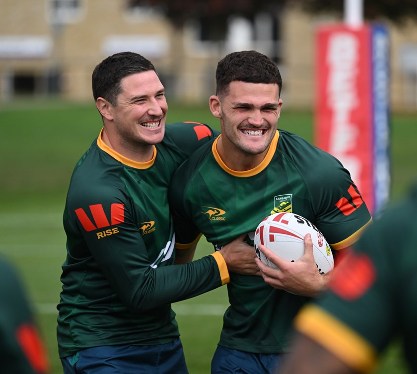 Star halfbacks Mitchell Moses and Nathan Cleary have developed a friendship during their time together in representative camps.
