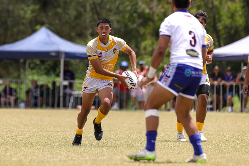 Niue in action against Samoa in 2024.