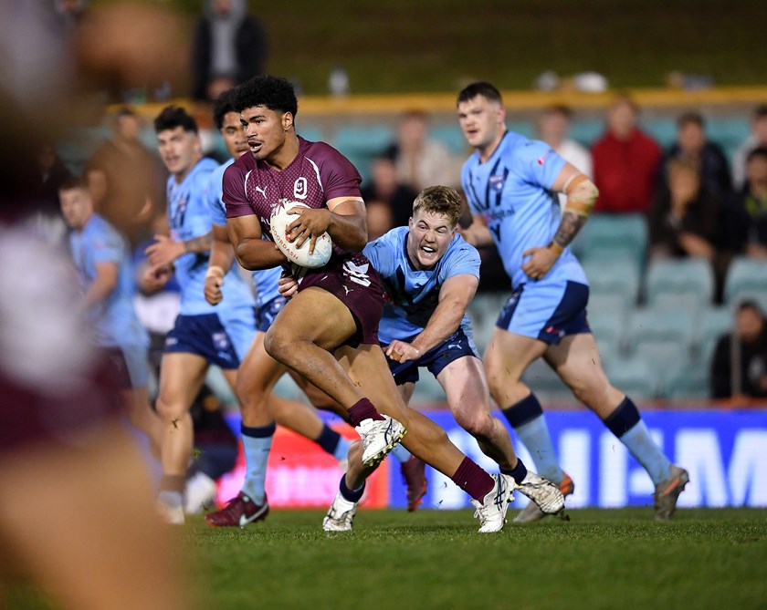 Rob Toia playing for the Under 19 Queensland side.