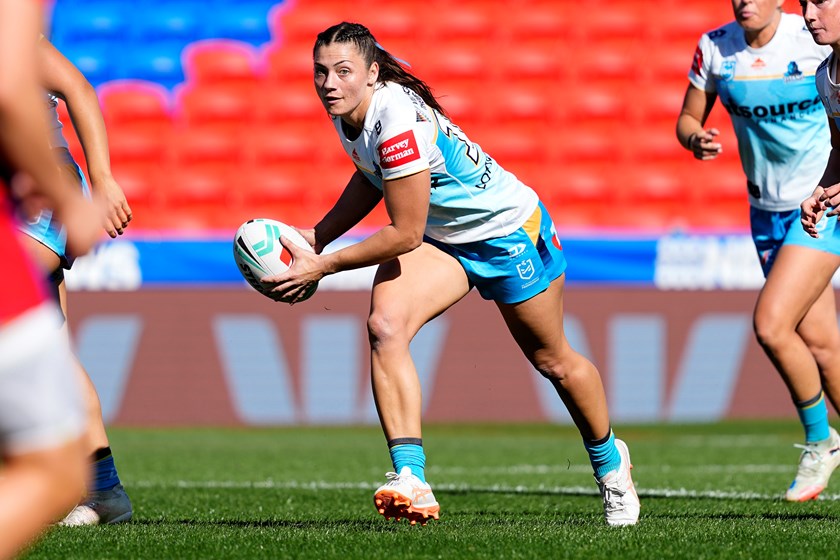 Kelsey Parkin made her NRLW debut with the Titans in Round 10, 2025.