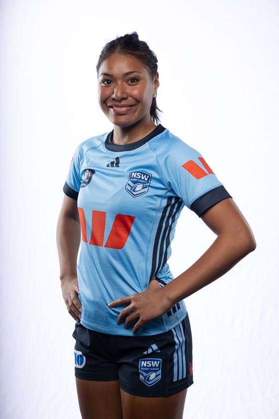 Liesl Hopoate in her 2026 NSW Under 19 kit.
