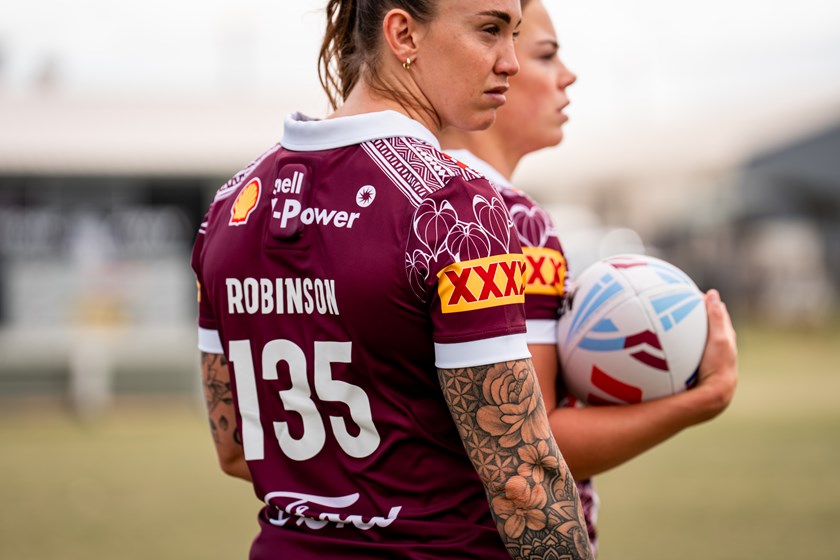 Julia Robinson in Maroons camp.