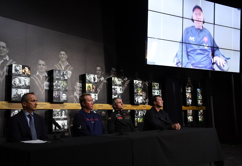 Daniel Anderson appeared via video link to help launch the initiatives alongside NRL CEO Andrew Abdo, Roosters coach Trent Robinson, Panthers coach Ivan Cleary and Eels great Nathan Hindmarsh.