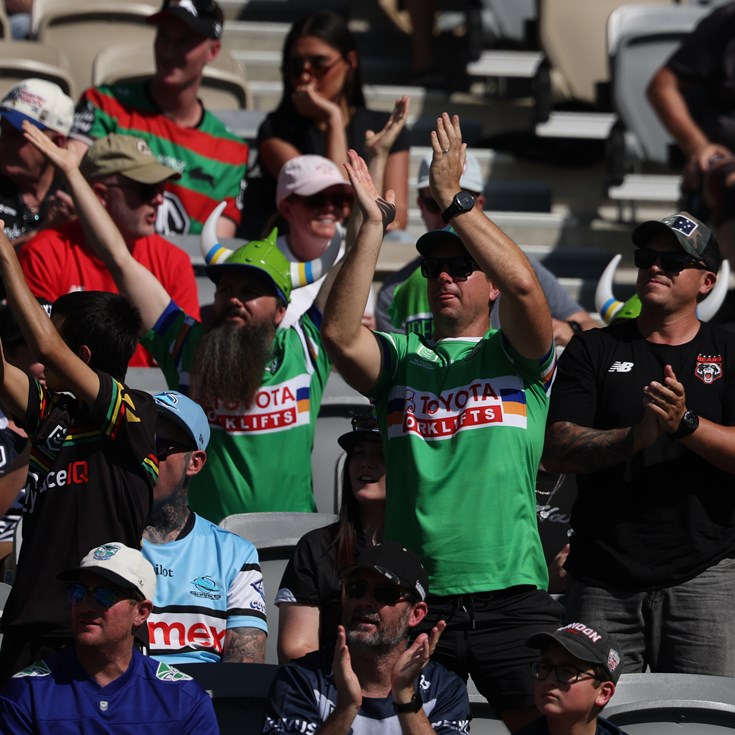 Super Saturday:  Roosters v Shark; Storm v Warriors; Raiders hang on