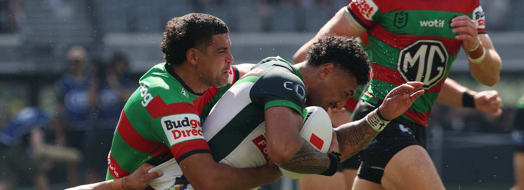 Super Saturday: Rabbitohs v Raiders; Roosters v Shark; Storm v Warriors