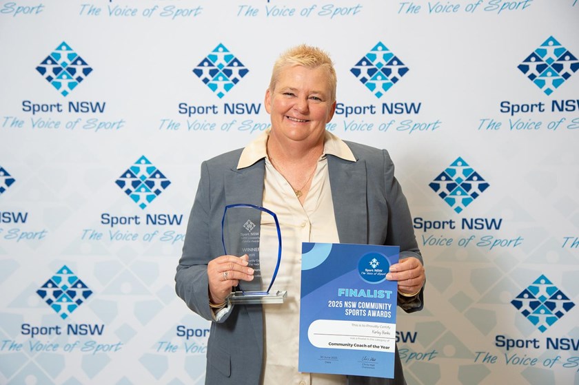 Karley Banks was named Sport NSW Community Coach of the Year for 2025.
