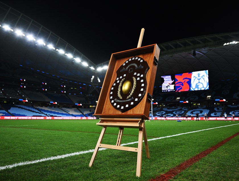The Nellie Doherty Shield for the NRLW minor premiership winners.