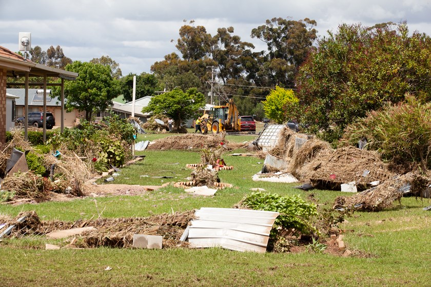 It was reported over 90 per cent of homes in Eugowra were inundated with floodwater.