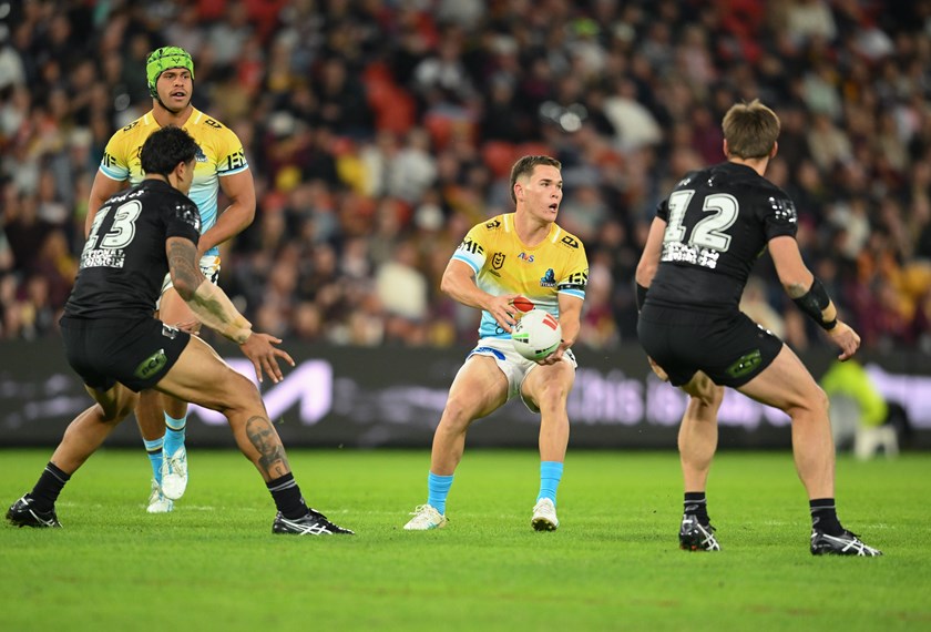 Zane Harrison in action against the Broncos.